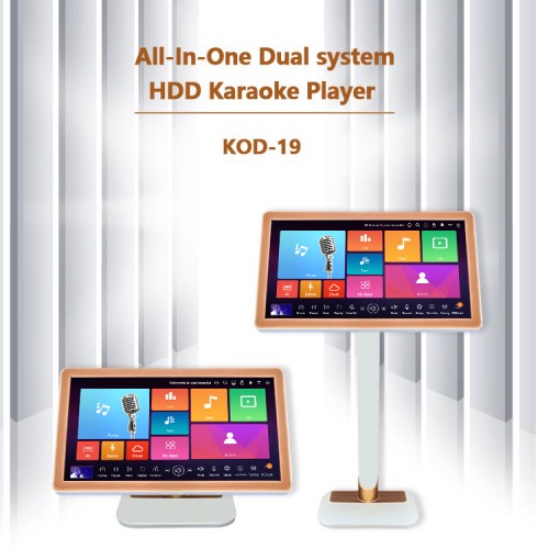 21.5inches karaoke system machine hdd jukebox player portable all-in-one singing videoke